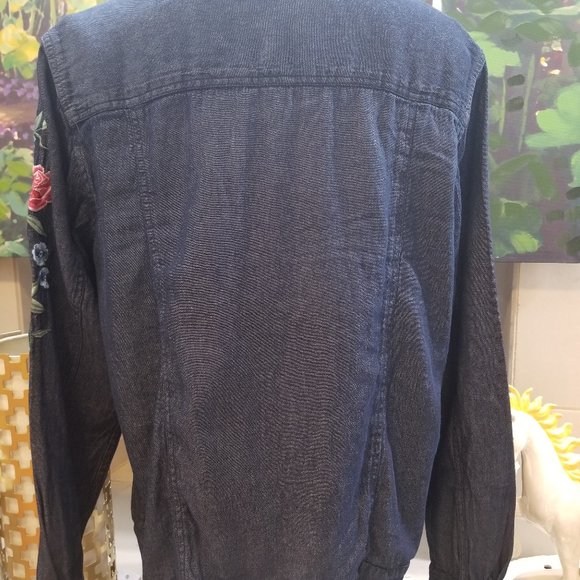 Collections ETC  Denim Button Down Shirt L/XL - Picture 8 of 8